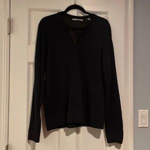 Vince Wool Three Button Pullover